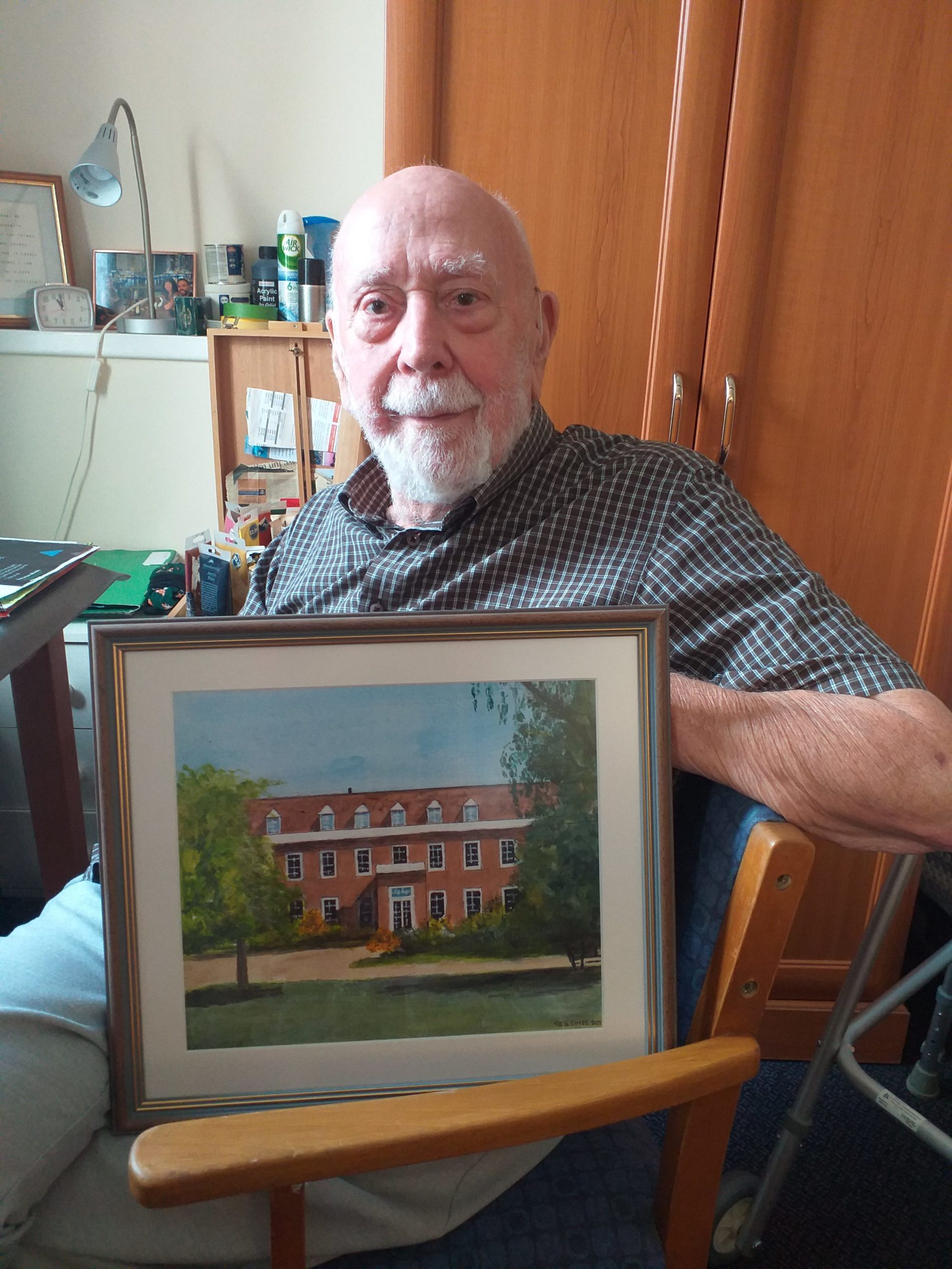 Resident paints Paxton Hall